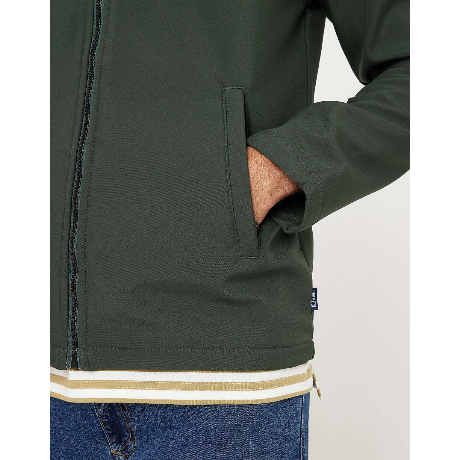 Chaqueta Cremallera Verde - North