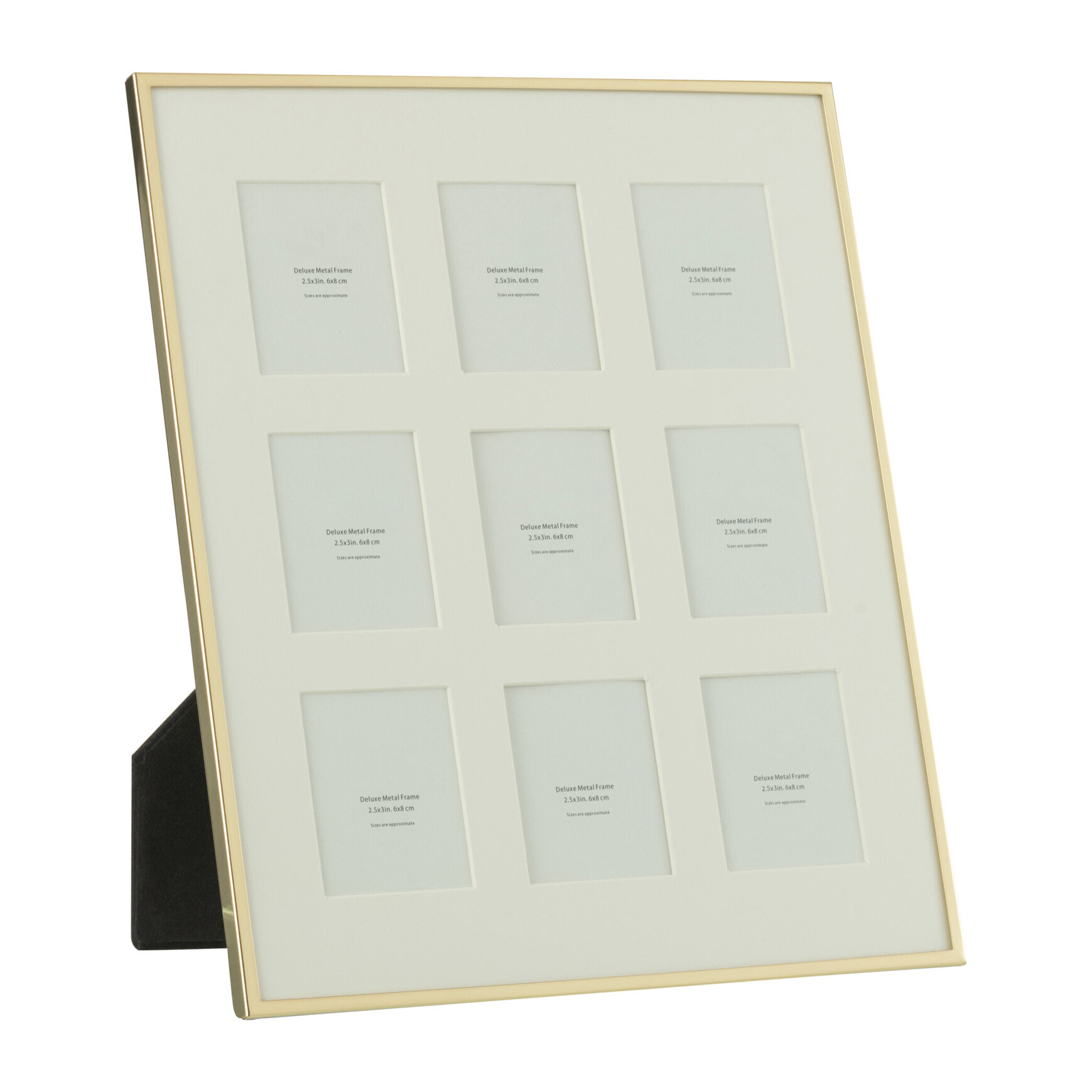 J-Line cadre photo Passe-partout 9 photos - métal - or