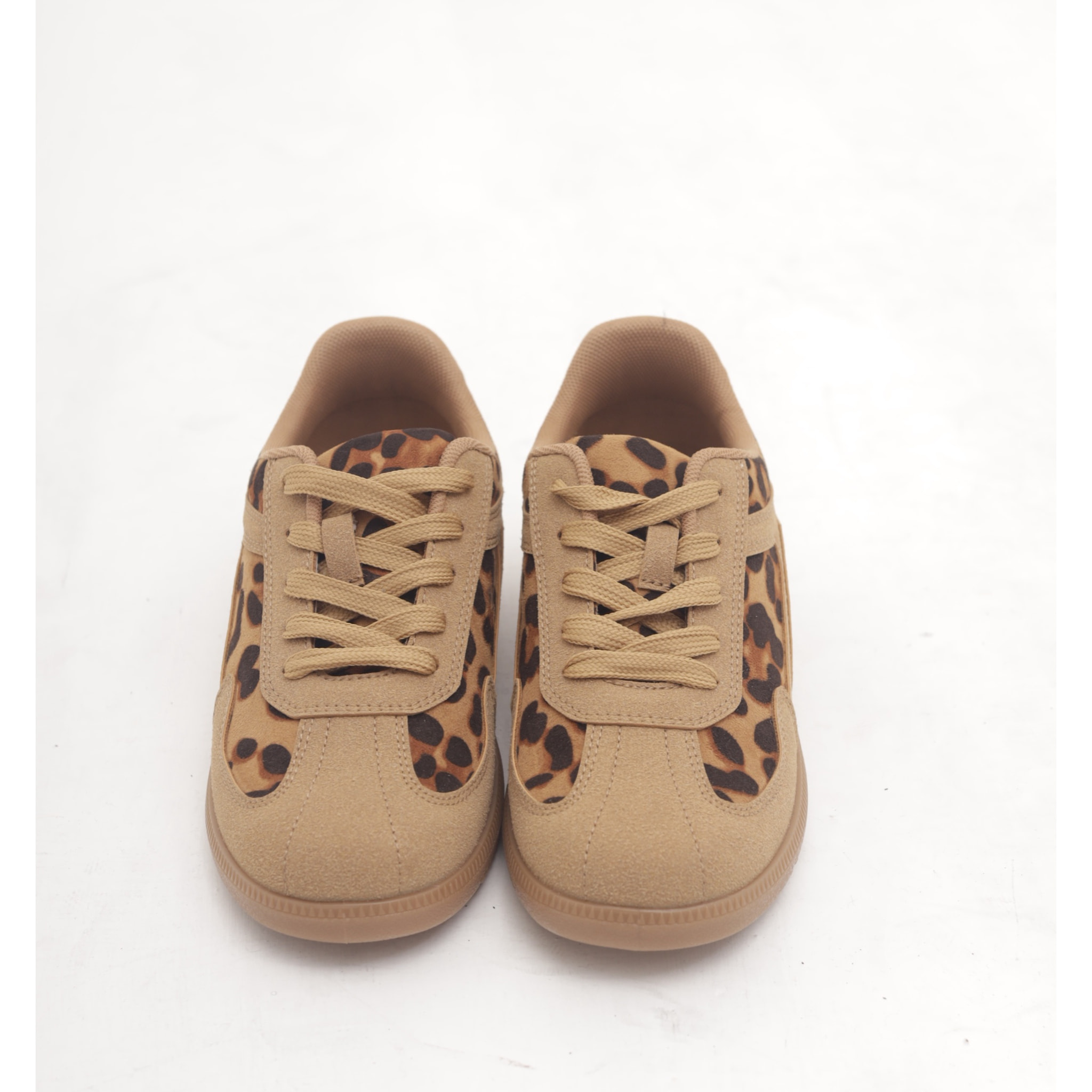 SNEAKERS FLAT ANIMALIER CUOIO