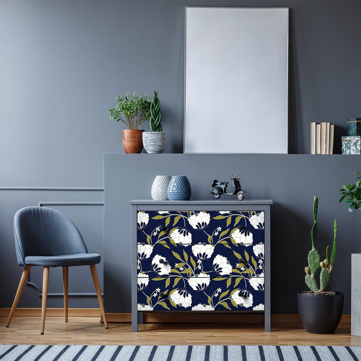Sticker meuble tropical sapporo 40 x 60 cm