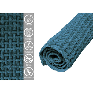 Tappeto Bagno Doccia Antiscivolo Super Assorbente Modello Osaka Petrolio