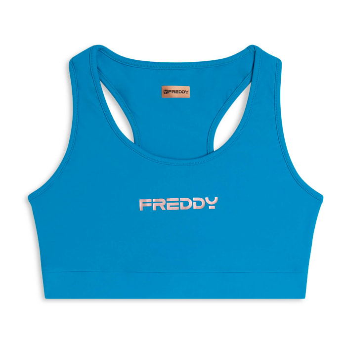 Reggiseno sportivo con retro a vogatore in tessuto tecnico