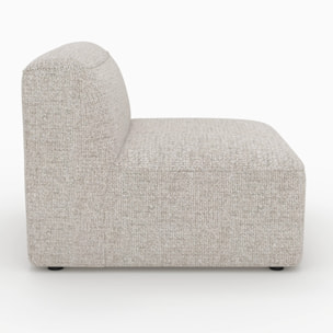 Chauffeuse pour canapé modulable en tissu beige - Hestia