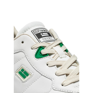 Zapatillas Casual Hombre Court Flag Basic Blanco / Verde D.Franklin