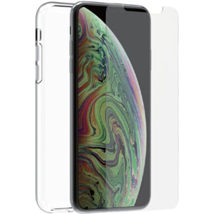 Pack MUVIT iPhone XS MAX coque recycle + verre tre