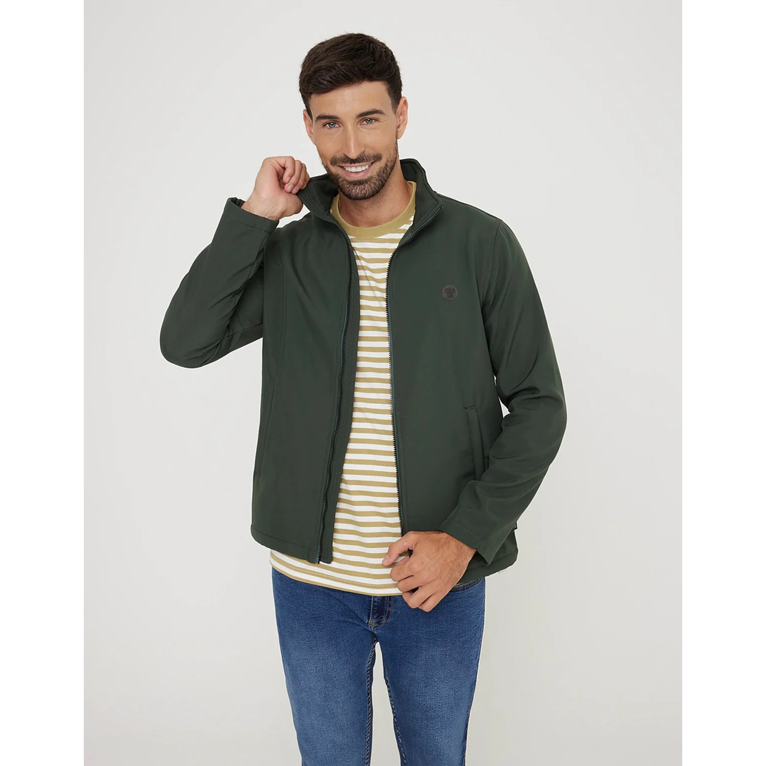 Chaqueta Cremallera Verde - North