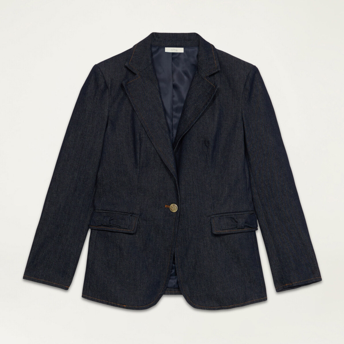 Oltre - Blazer in denim con fiocchi - Blu