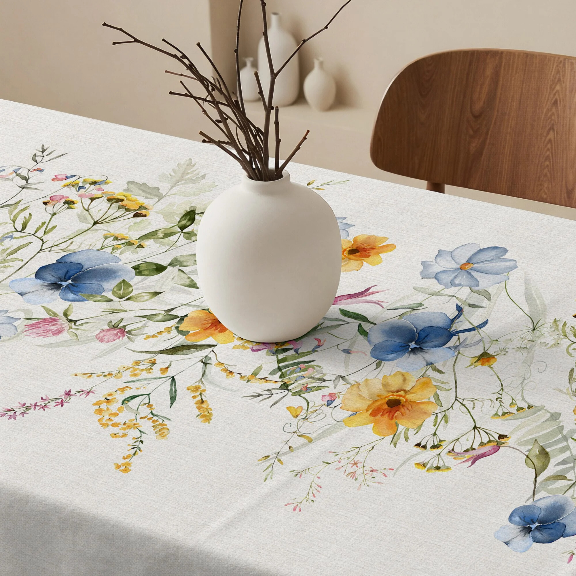 Nappe anti-taches 100 % coton Spring Vibes