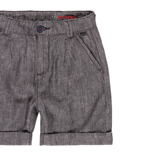 Bermuda lino denim de niño