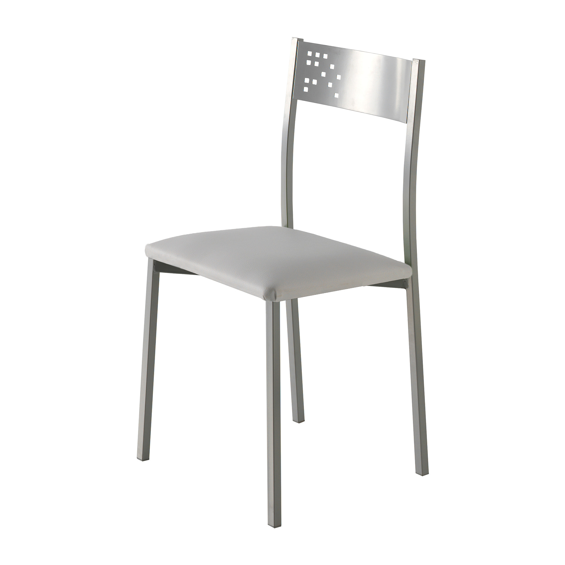 Set de 4 sillas – Polipiel y metal