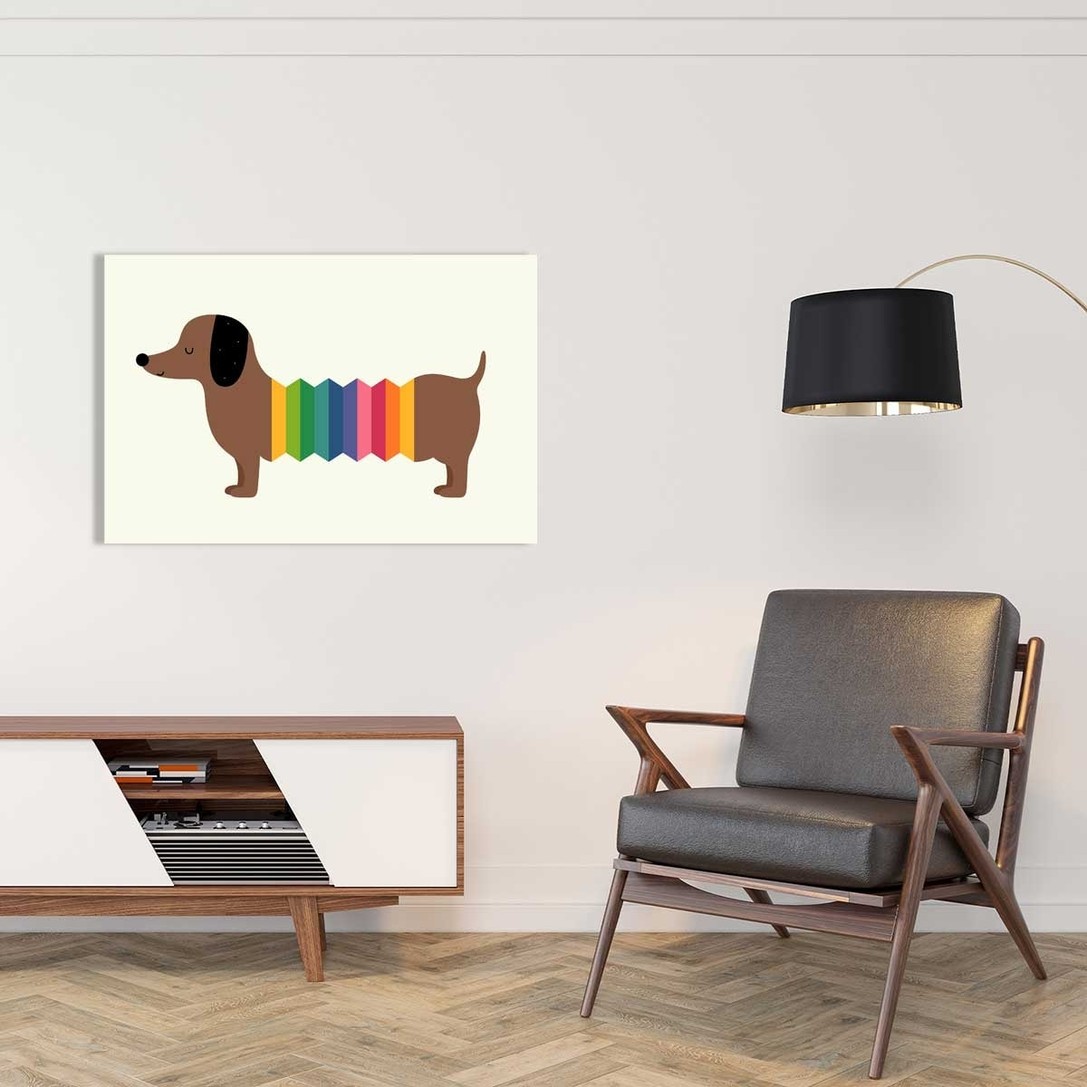 Tableau hot dog funny Toile imprimée