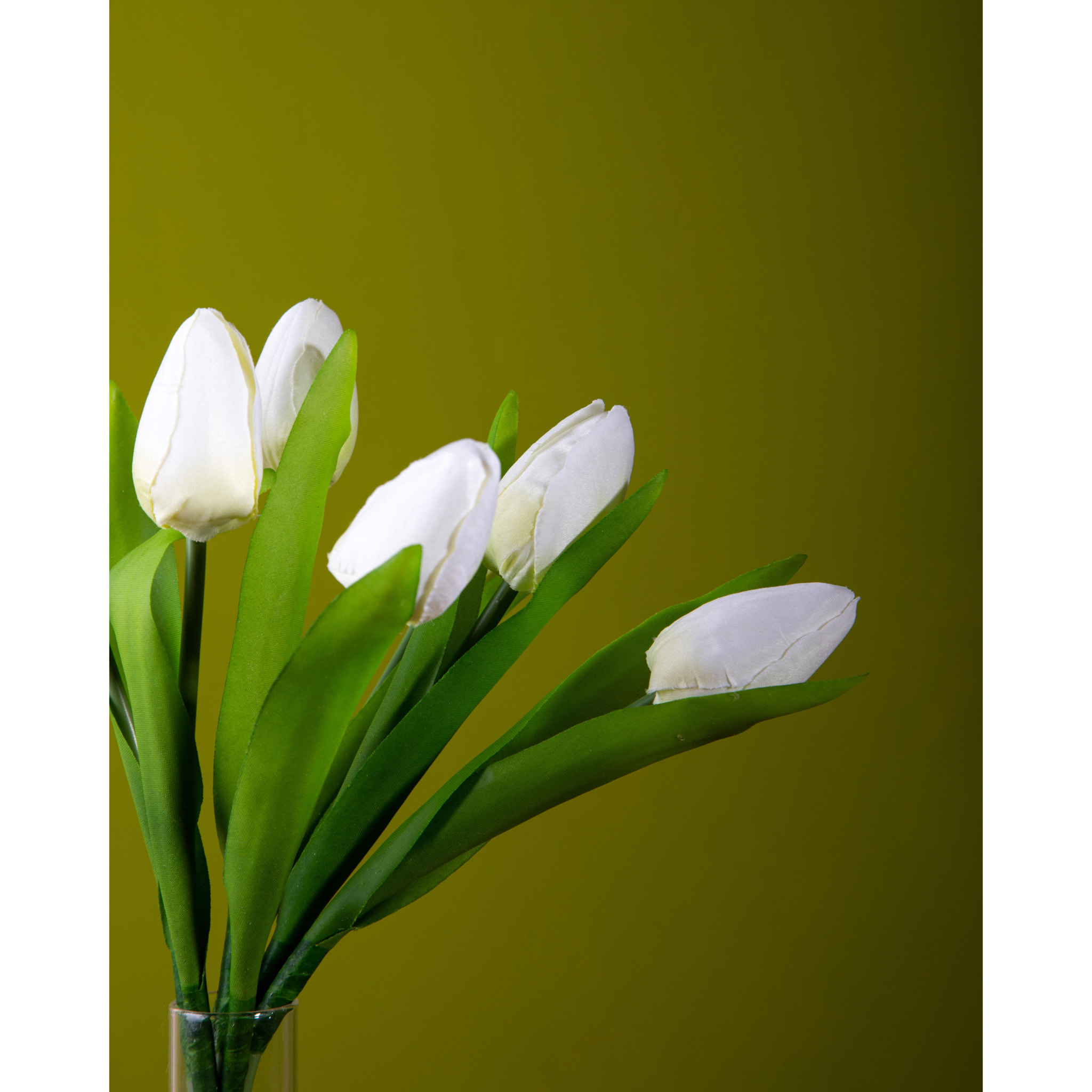 Mazzo Di 7 Tulipani. Altezza 37 Cm - Pezzi 4 - 13X37X13cm - Colore: Altro - Bianchi Dino - Fiori Artificiali