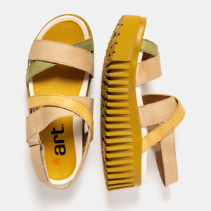 Sandalia de cuña 1676 MULTI CREAM-HONEY/BRIGHTON color Cream-honey