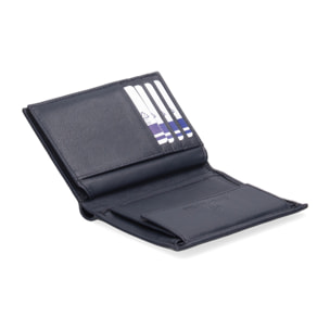 Portafoglio uomo in vera pelle - Modello False - Casual - 9.0 x 12.5 x 2.0 cm