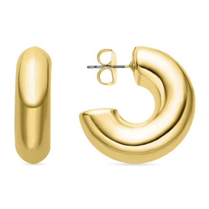 Pendientes Lux by Lux acabadoss en oro amarillo de 18k