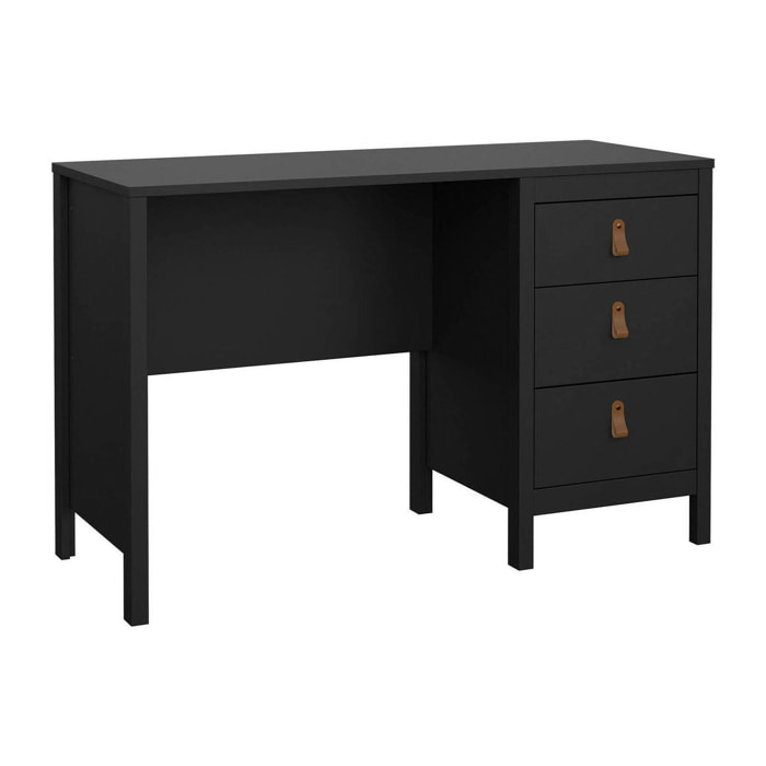 Scrivania Murjan, Scrittoio multiuso, Tavolo per ufficio porta PC, Piano di lavoro, 120x48 h77 cm, Nero