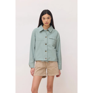 CHAQUETA SHIRR MUJER SAGE