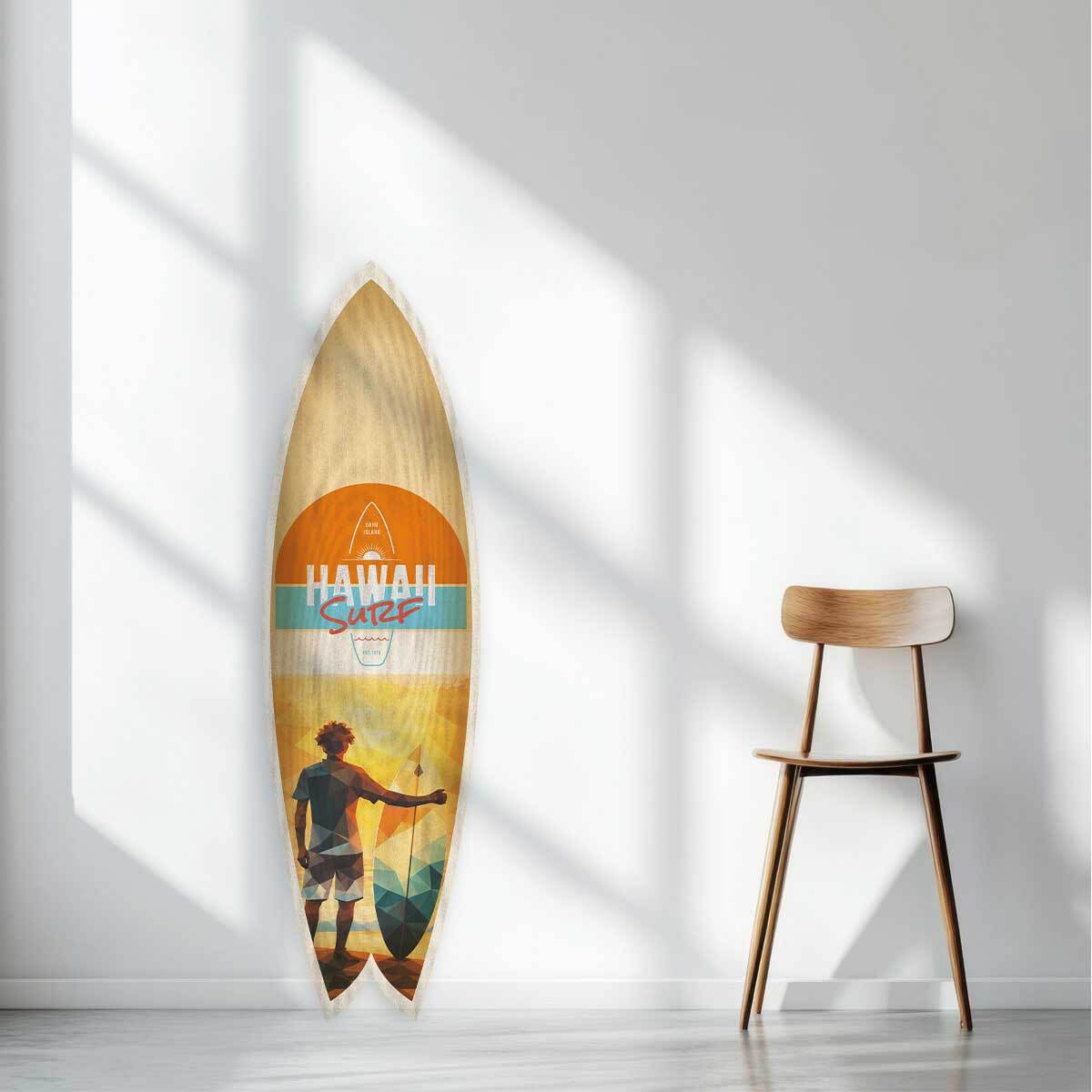 Planche de surf décorative Ocean flow Tableau alu Dibond