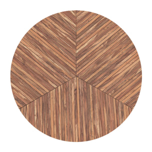 Table basse ronde en bois d'acacia D80 cm - Ella