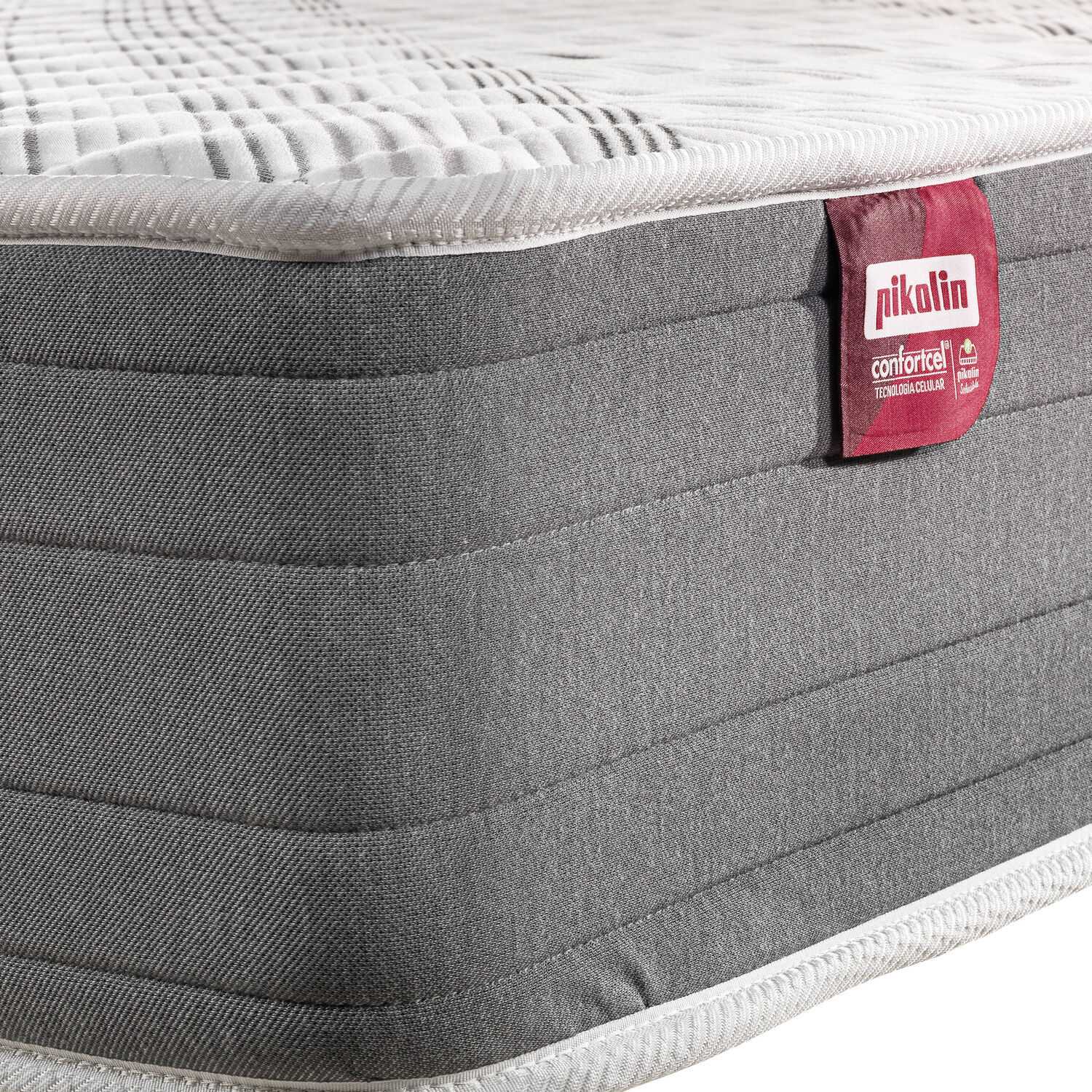 Colchón de Espuma HR y Visco | 24cm de altura | Firmeza Alta | Confort extra suave | Elan