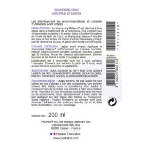 PEDIAKID - Box Rentrée des Classes - Traitement complet Balépou - Gommes multivitaminées, Sirop 22 vitamines & oligo-éléments - Forme & vitalité - Aide à prévenir les infestations de poux - Dès 3 ans