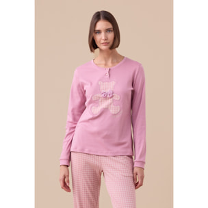 Pigiama donna caldo cotone articolo bear. Noidinotte