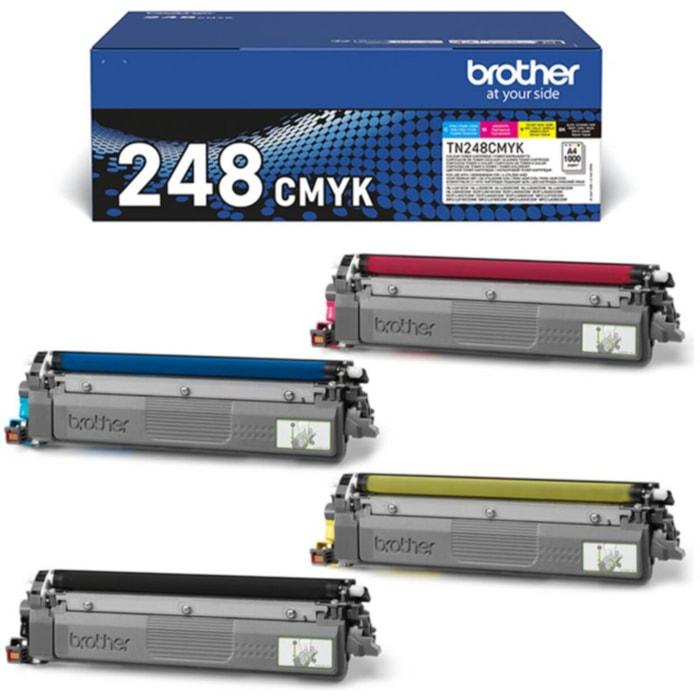 Toner BROTHER PACK 4 COUL TN248 C/M/Y/BK