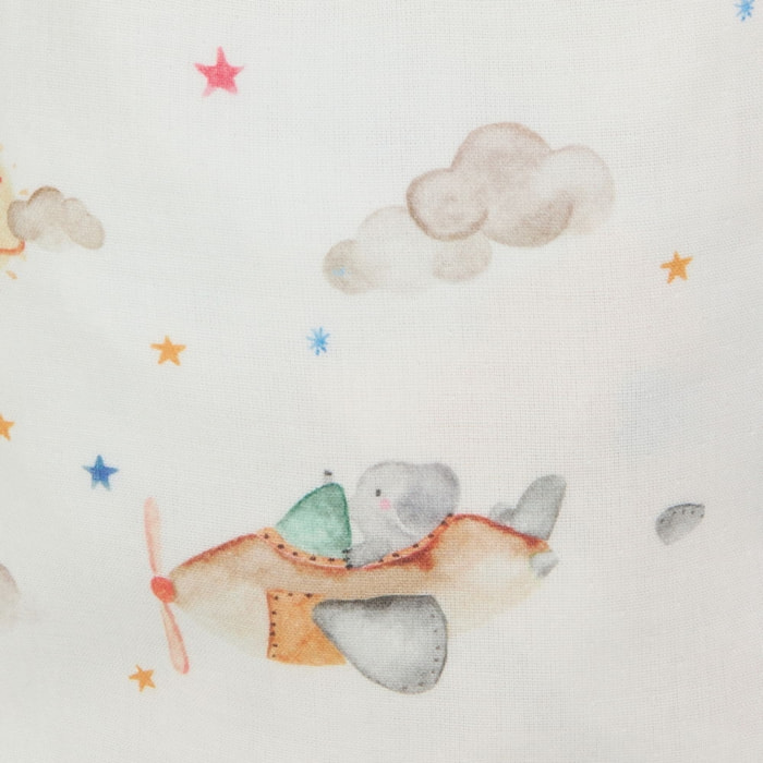 Bolsa de merienda elefantes voladores

 Sielu color blanco Algodón