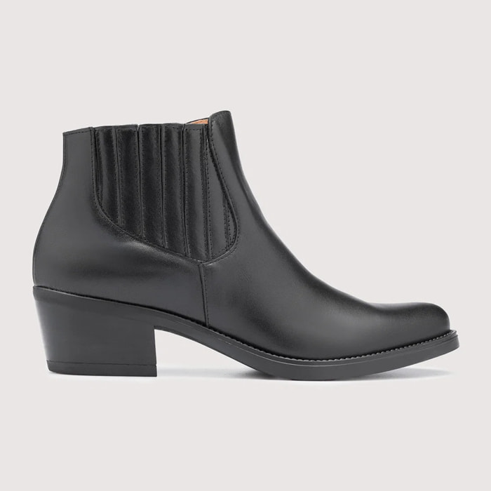 Botín Piel Negro - Tex