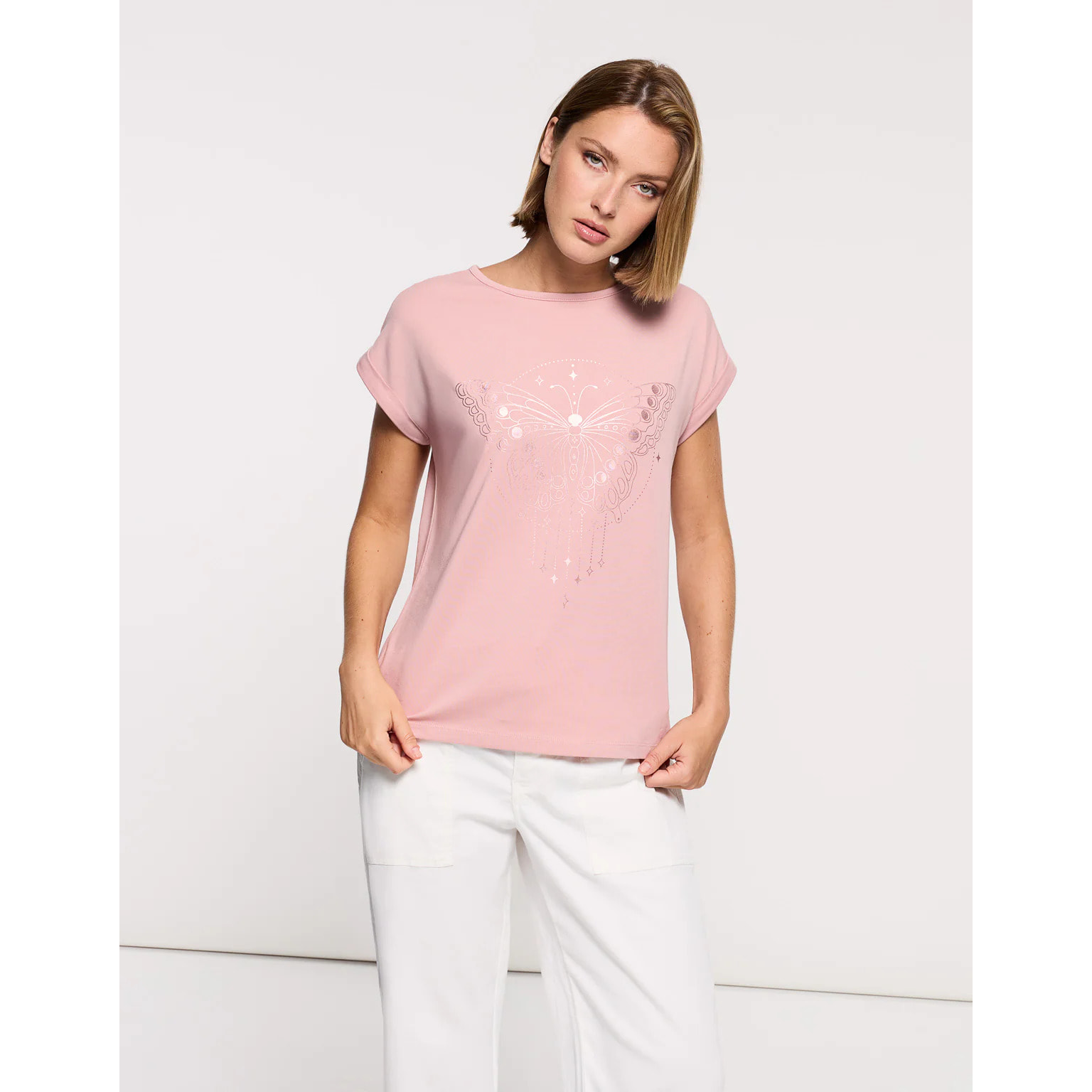 Camiseta Manga Corta Rosa - Kalosa