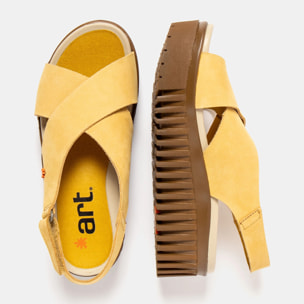 Sandalia de cuña 1574 NOBUCK HONEY-CARAMELO/BRIGHTON color Honey-caramelo