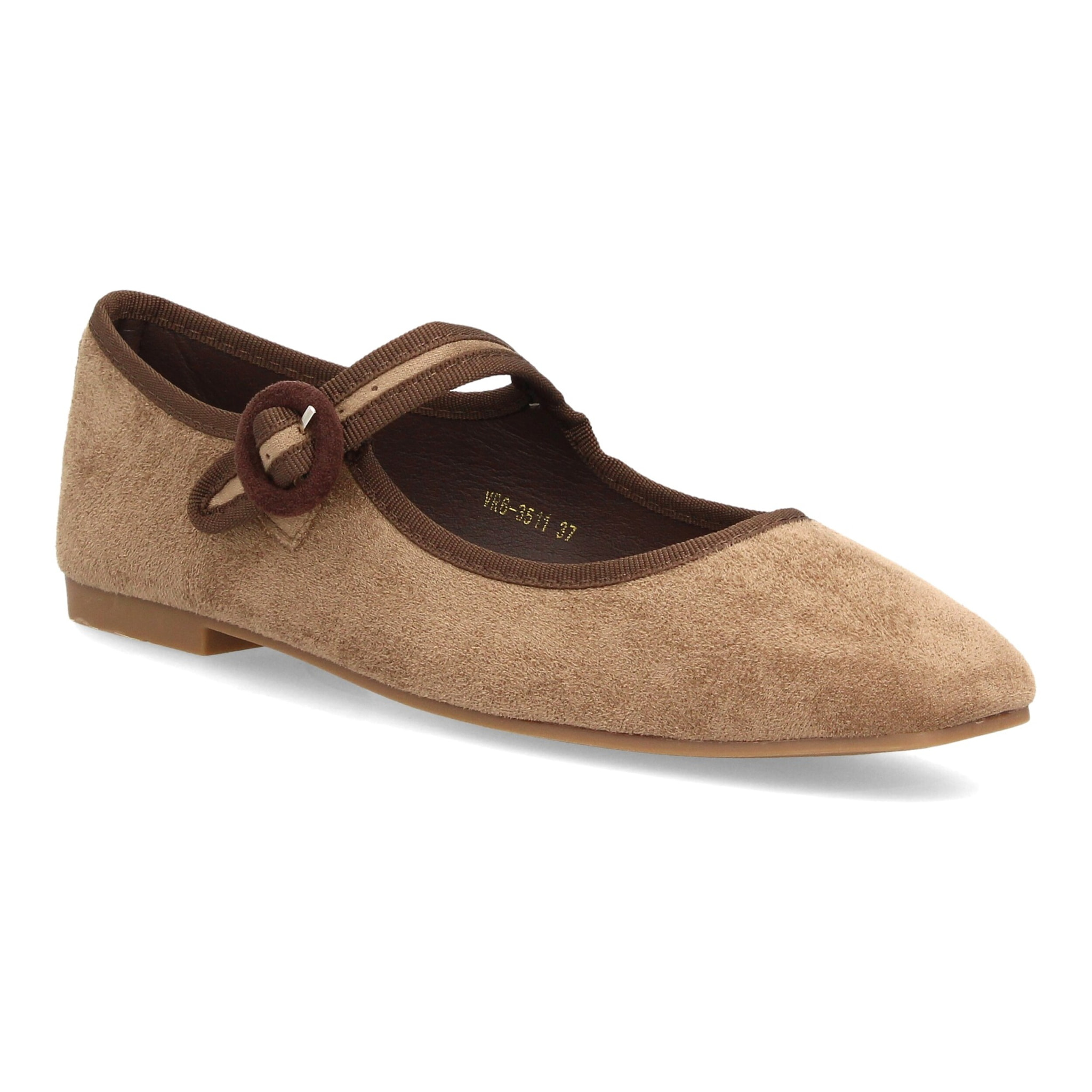 Bailarinas mujer con hebilla circular ajustable