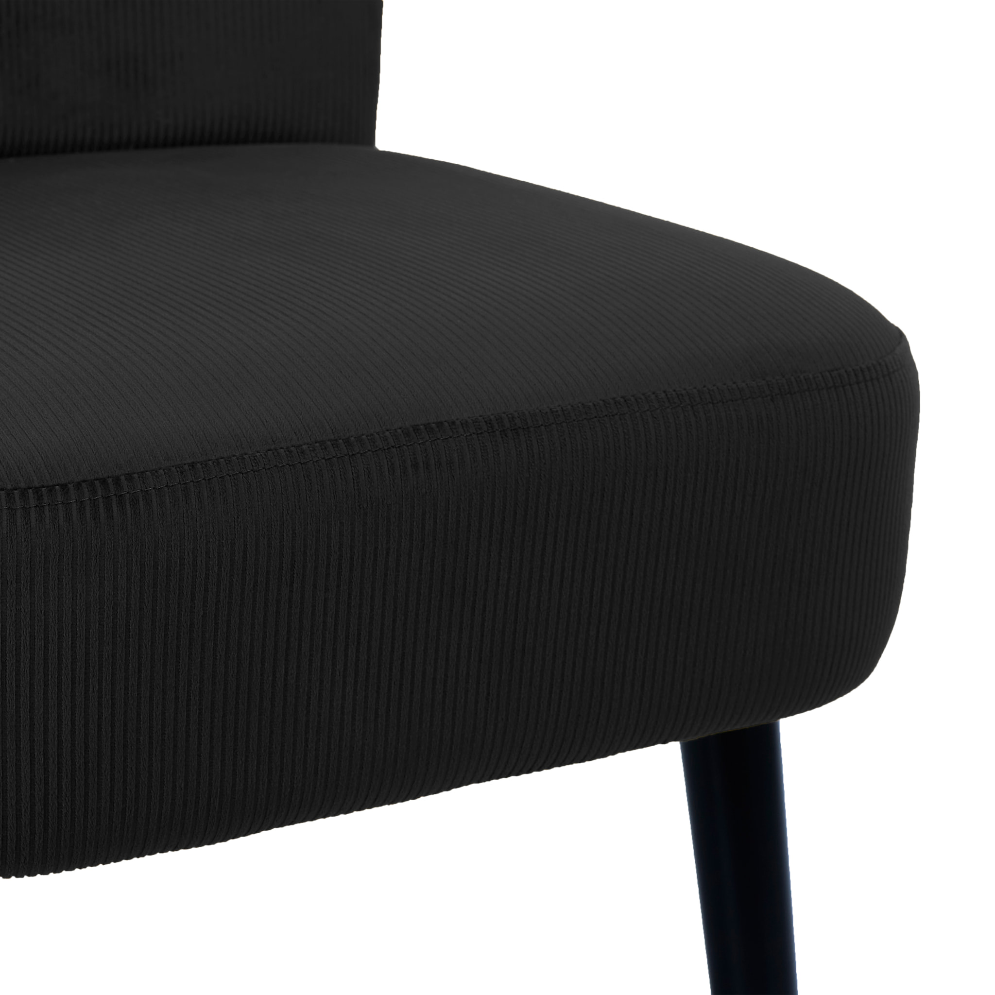 Fauteuil Crapaud Giulia Noir