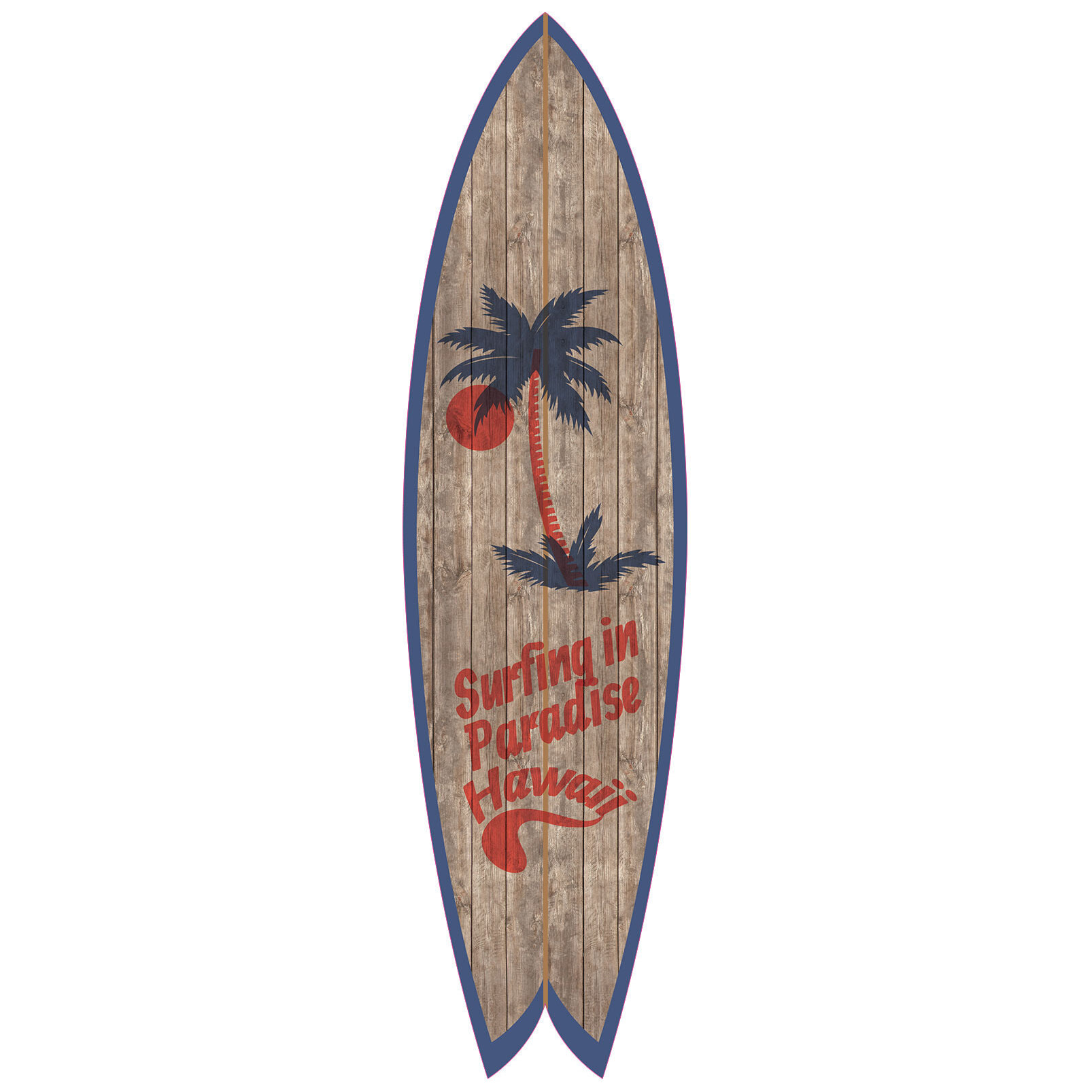 Planche de surf décorative paradise Tableau alu Dibond