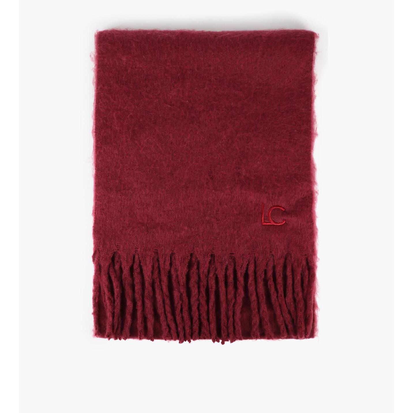 Sciarpa Liscia con Frange Spesse