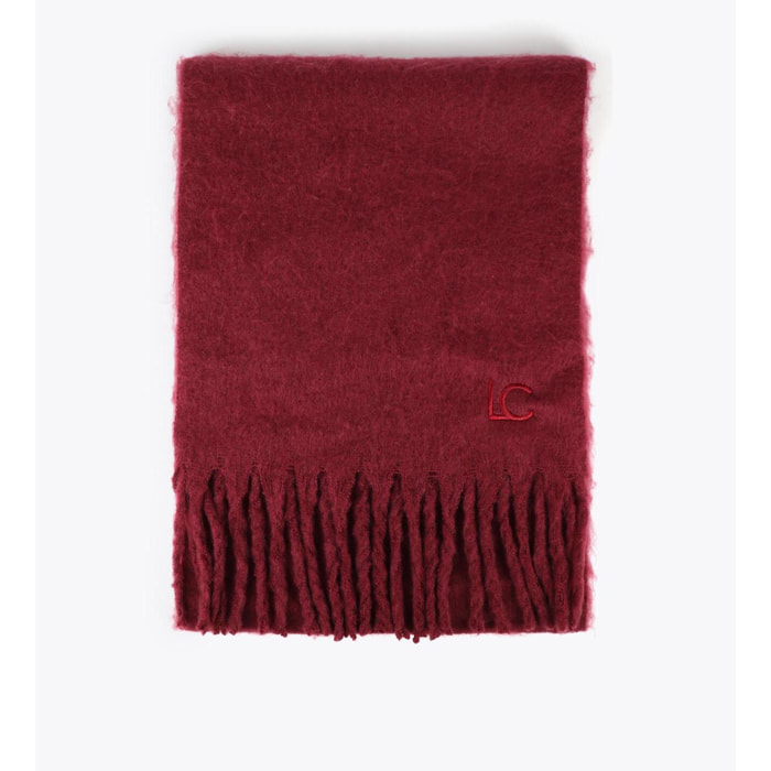 Sciarpa Liscia con Frange Spesse