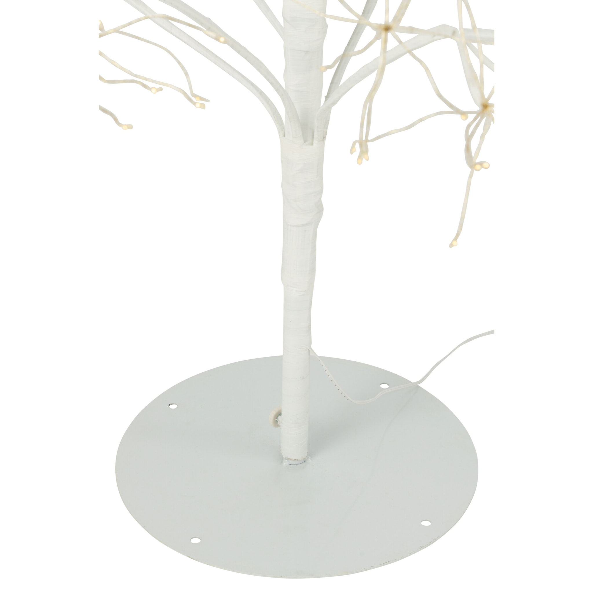 J-Line décoration Arbre 2700 Led - métal - blanc - large