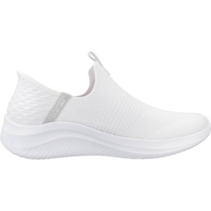 Sneakers De  Mujer Slip-ins Ultra Flex 3.0 Cozy Streak Blanco
