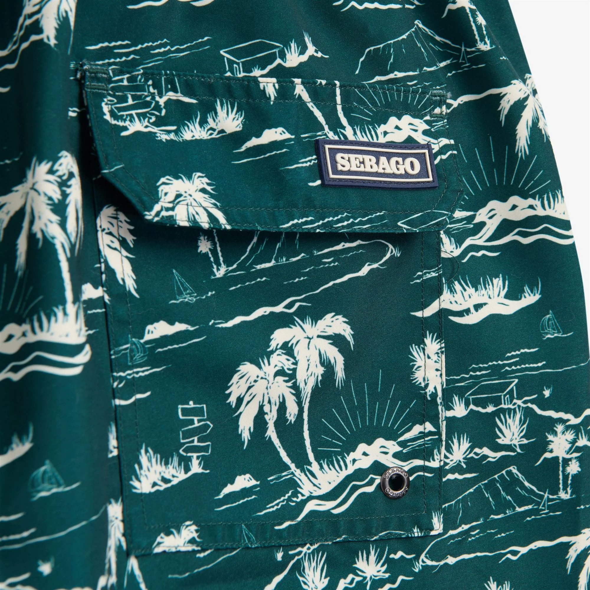 Sebago - Costumi da Bagno Uomo Verde - Sandbeach