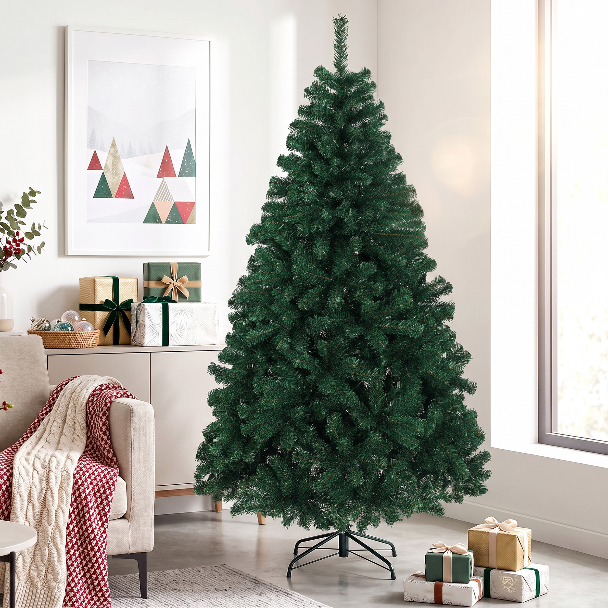Sapin de Noël artificiel H.180cm 700 branches vert