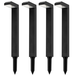 4 Potelets solaires TORLY H49cm 200LM