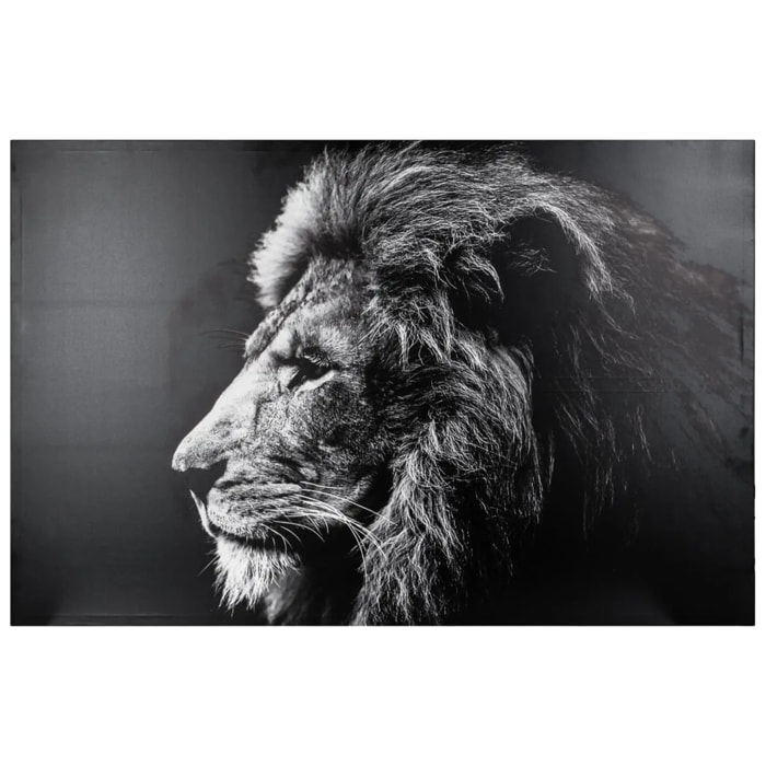 Toile imprimée lion 78x118cm