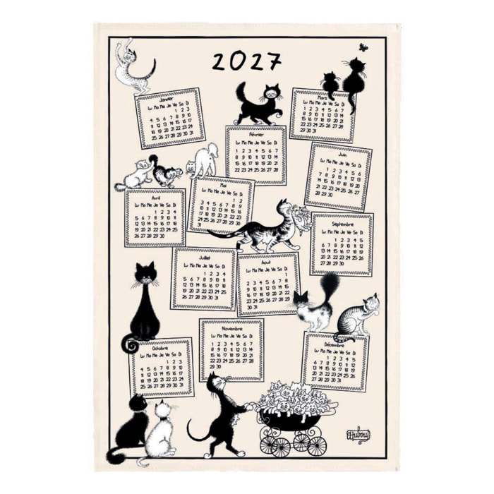 Torchon Dubout Calendrier 2027