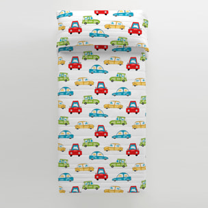 Cool Kids - Colcha Bouti Estampada - Reversible - Infantil - 100% Algodón - 70 gr/m² - Scalextric