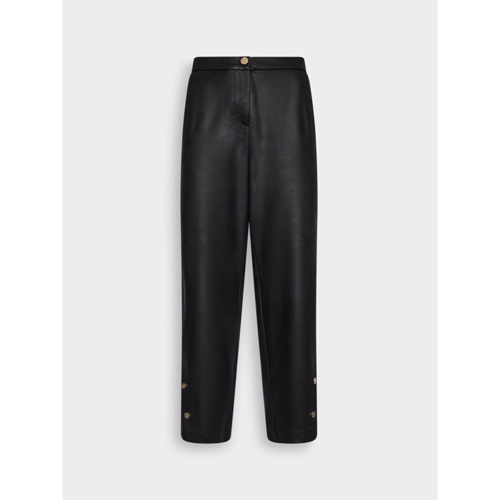 Elena Mirò - Pantaloni slim effetto spalmato - Nero