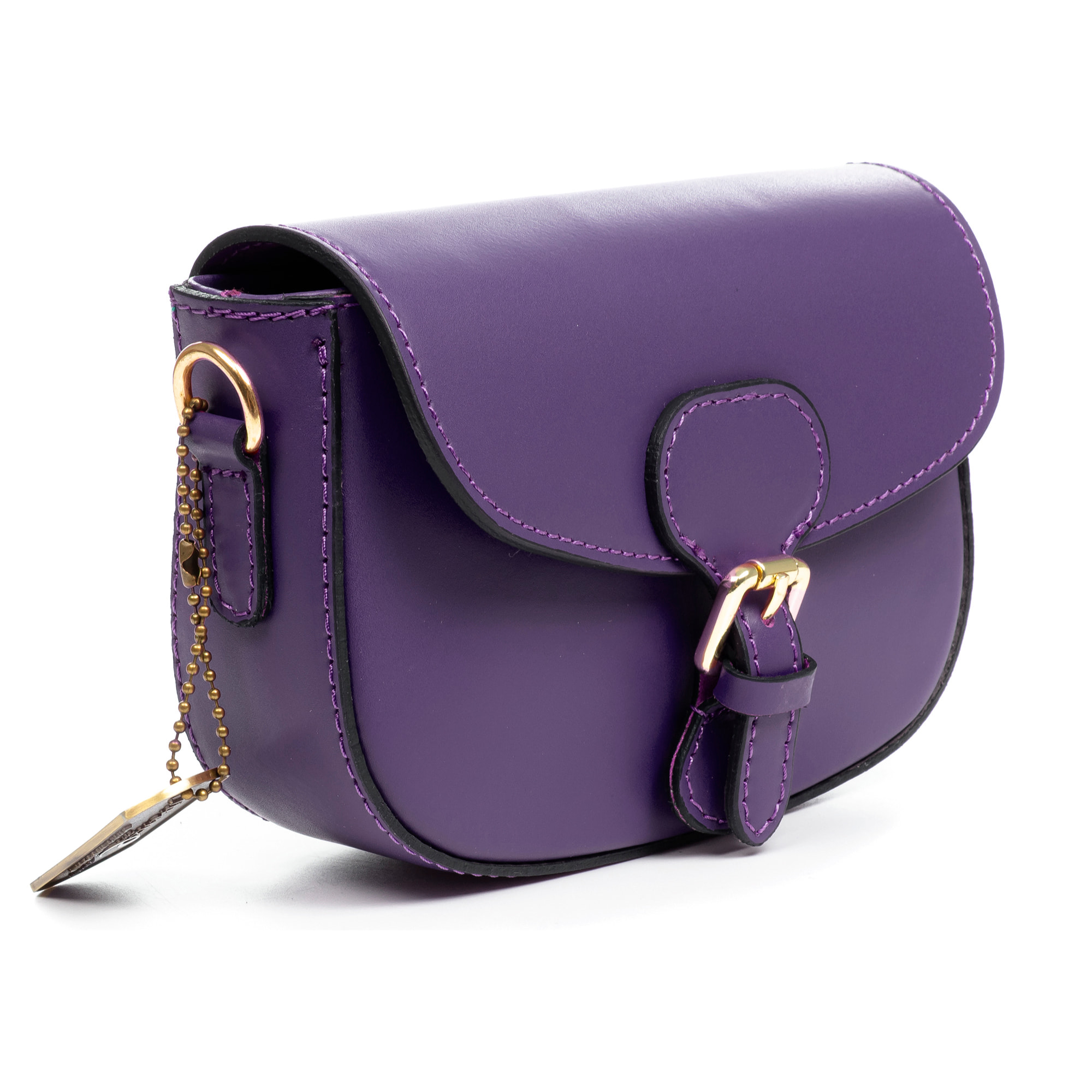 Annone borsa a tracolla donna. Pelle autentica finitura Ruga