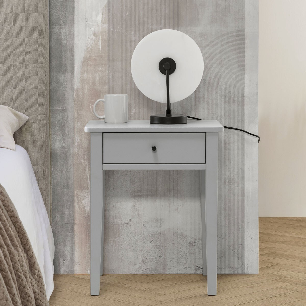 Table de chevet 1 tiroir en bois - STAN
