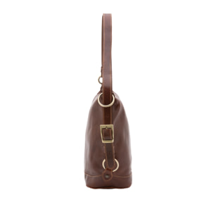 Borsa a secchiello da donna - Modello False - Vera pelle - 34.0 x 33.0 x 15.0 cm