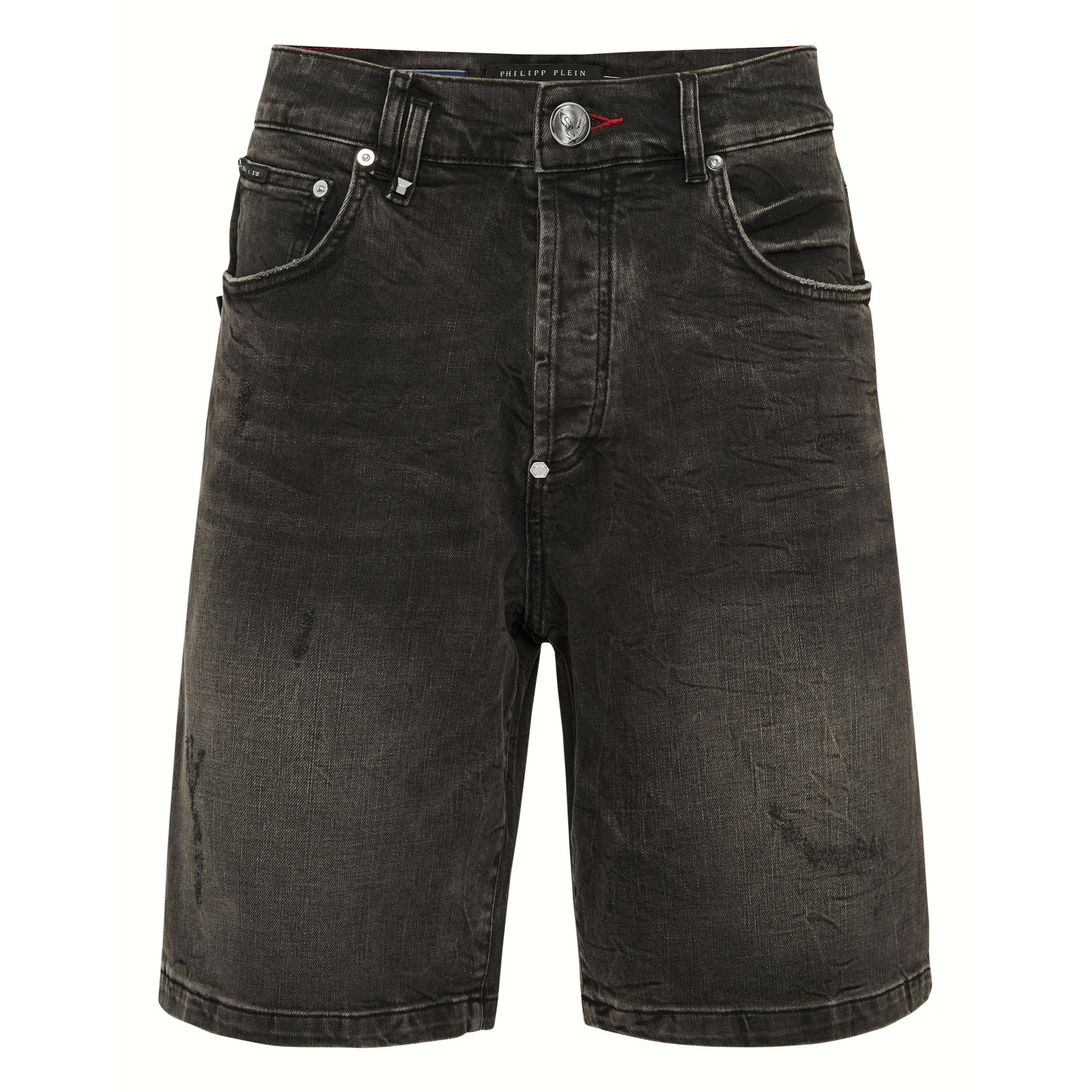 PHILIPP PLEIN Pantalones cortos vaqueros SKULL