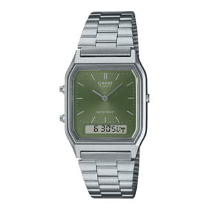 Reloj Casio AQ-230A-3A Unisex Analogico/digital Cuarzo con Correa de Acero inoxidable